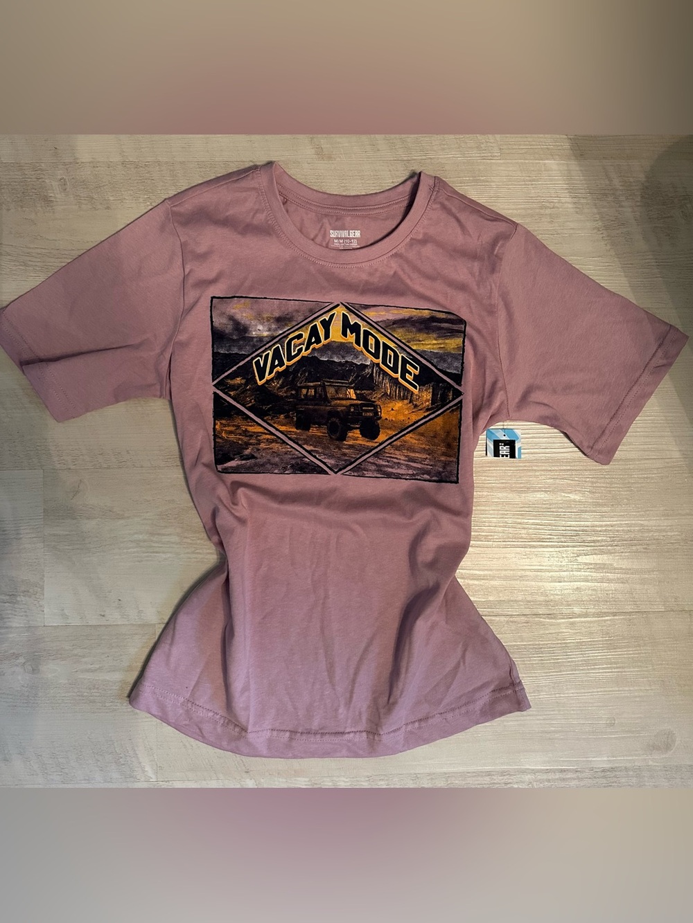 Vacay Mode Graphic Tee - Mauve Pink Women’s T-Shirt